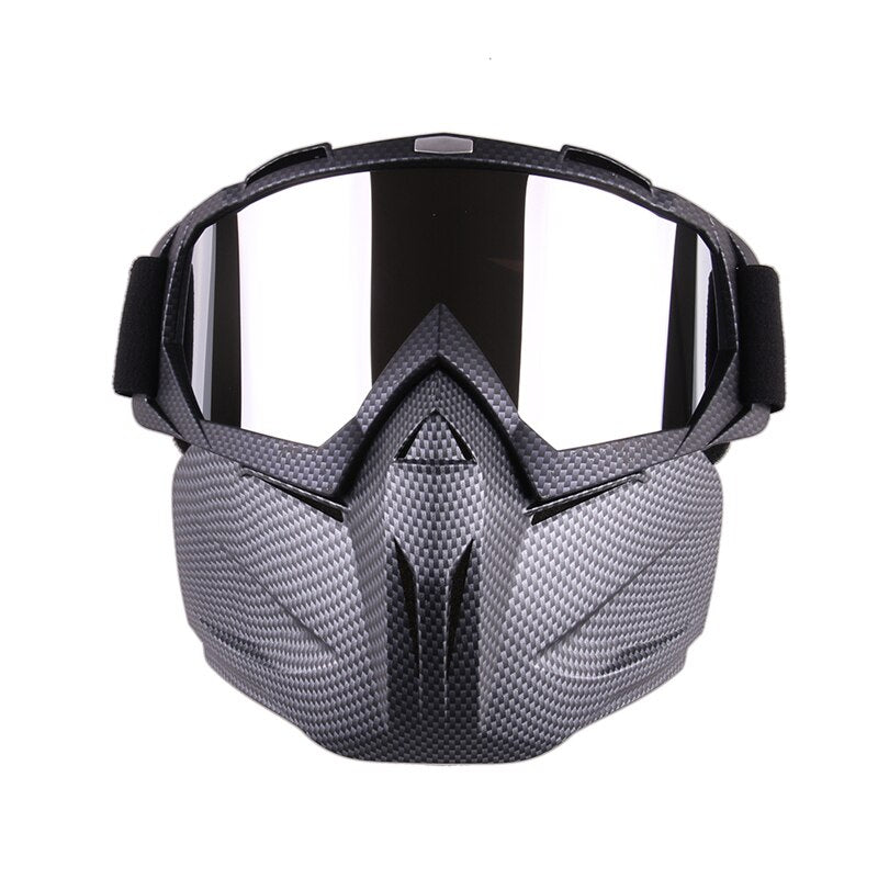 Men Women Ski Snowboard Snowmobile Goggles Snow Winter Windproof Skiing Glasses Motocross Sunglasses with Face Mask