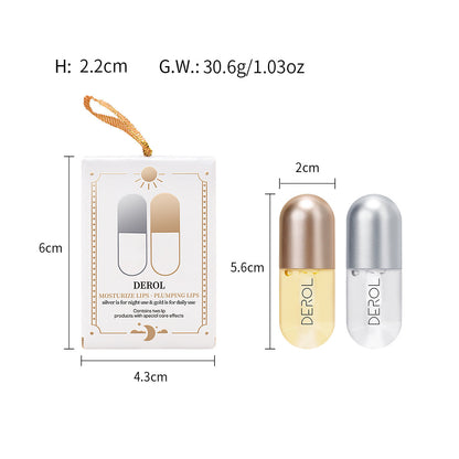 DEROL Ginger Mint Lip Plumper Cross-Border Increase Moisturizing Moisturizing Lip Set Box Lip Plumper