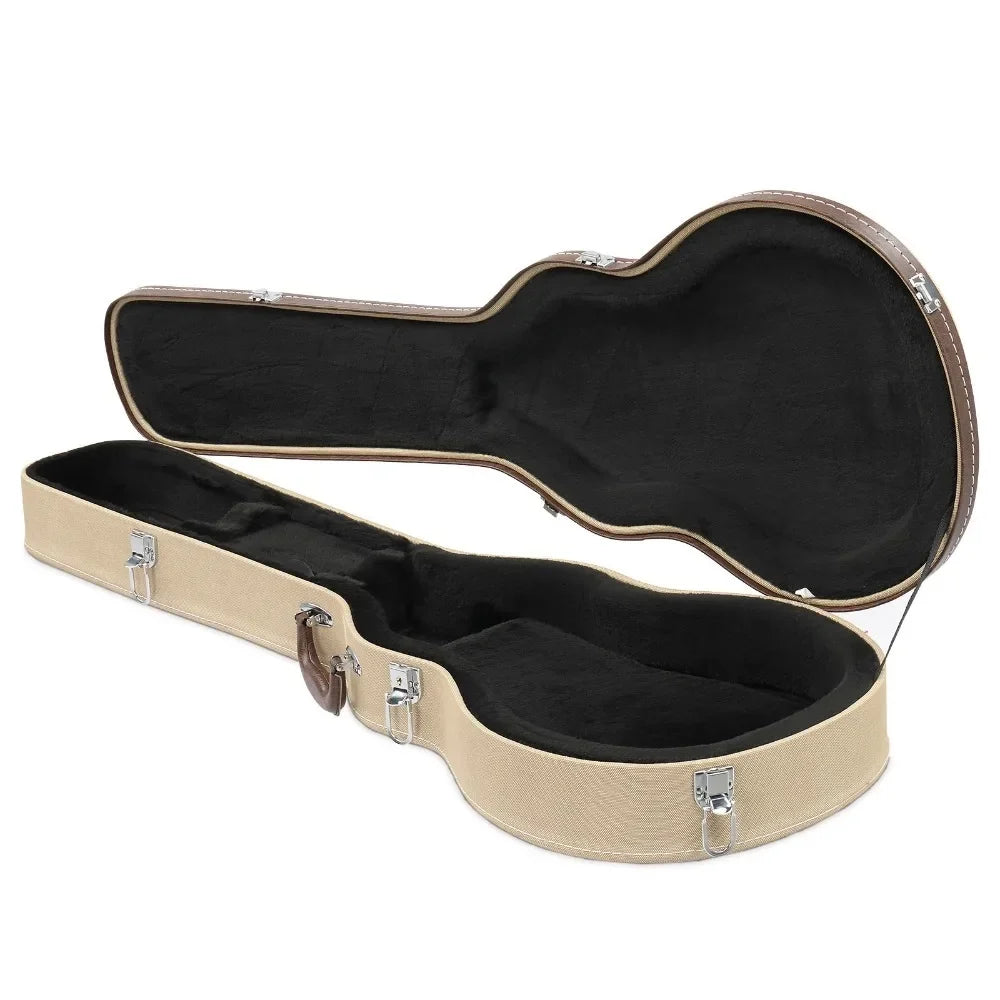 Electric Guitar LP Style Wooden Hard Shell Lockable