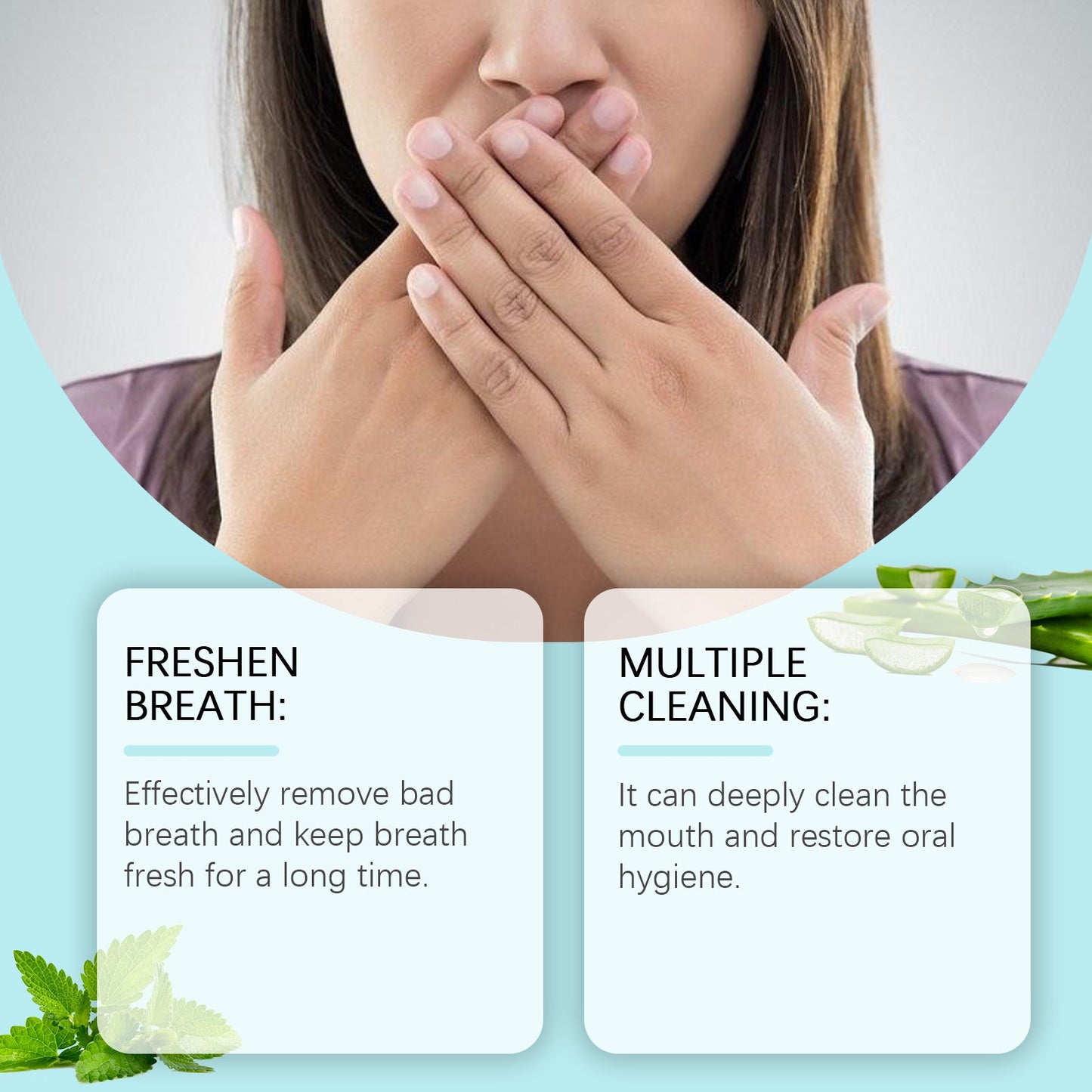 Breath Freshening Mouthwash Fresh Breath Daily Care Teeth Cleaning Odor Mouthwash