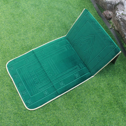 Flannel Fabric Portable Qibla Blanket Folding Worship Blanket Prayer Mat