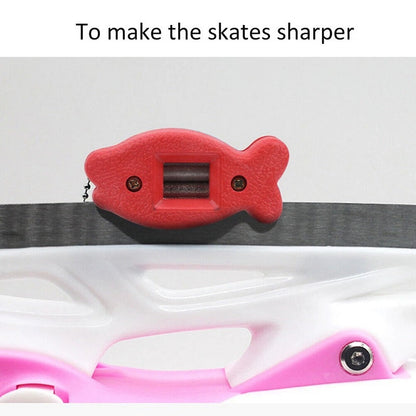 Diamond Sandstone Ice Skate Double Side Sharpener Portable Hanging Ice Hockey Shoe Blades Sharpener Ice Skate Accessories