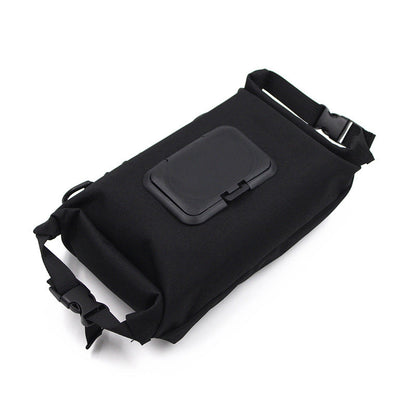 Outdoor camping wet tissue paper box camouflage waterproof canvas tissue bag square hand-held tissue storage bag