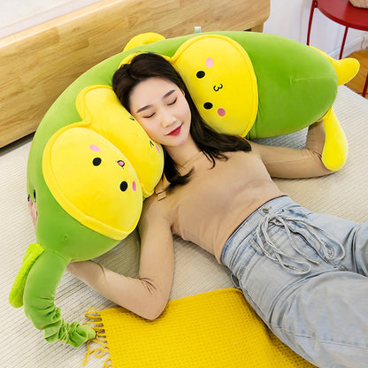 Pea Pillow Plush Toy Long Sleep Doll Caterpillar Grabber Doll