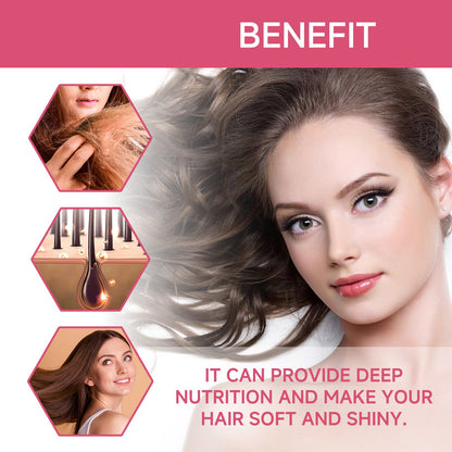 Hair Care Essential Oil Nourishes Frizzy Tail, Smooth Hair, Light Fragrance, Refreshing, Non-Sticky And Glossy Hair Care Essential Oil