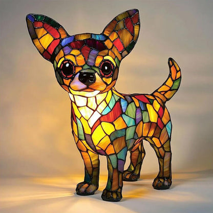 Animal resin LED night light, a cute bedside lamp for living rooms and bedrooms.