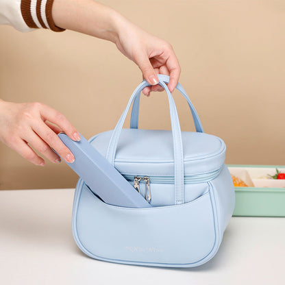 Mini fashion office PU high seal waterproof lunch box bag insulation lunch bag