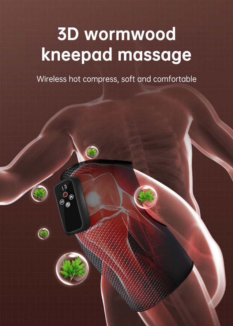 Electric heating knee massage instrument, vibration moxibustion, shoulder and elbow joint pain, hot compress knee massager for old cold legs