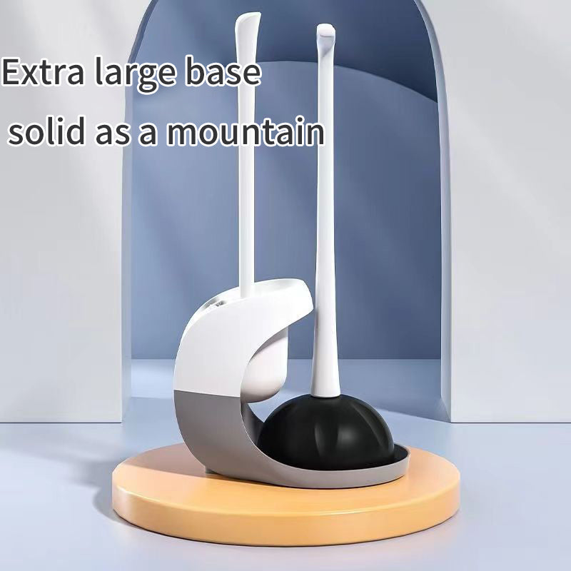 Toilet Brush, Toilet Toilet Brush, Leather Strap With Base, Household Cleaning Brush, Toilet Set