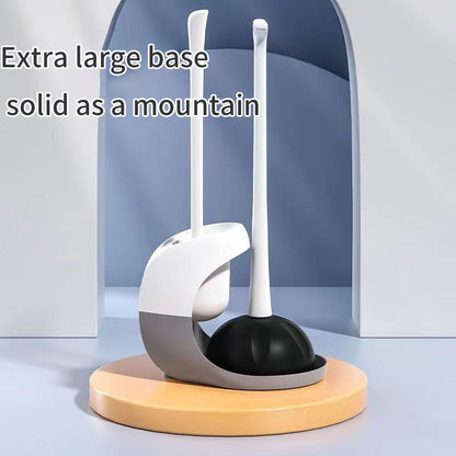 Toilet Brush, Toilet Toilet Brush, Leather Strap With Base, Household Cleaning Brush, Toilet Set