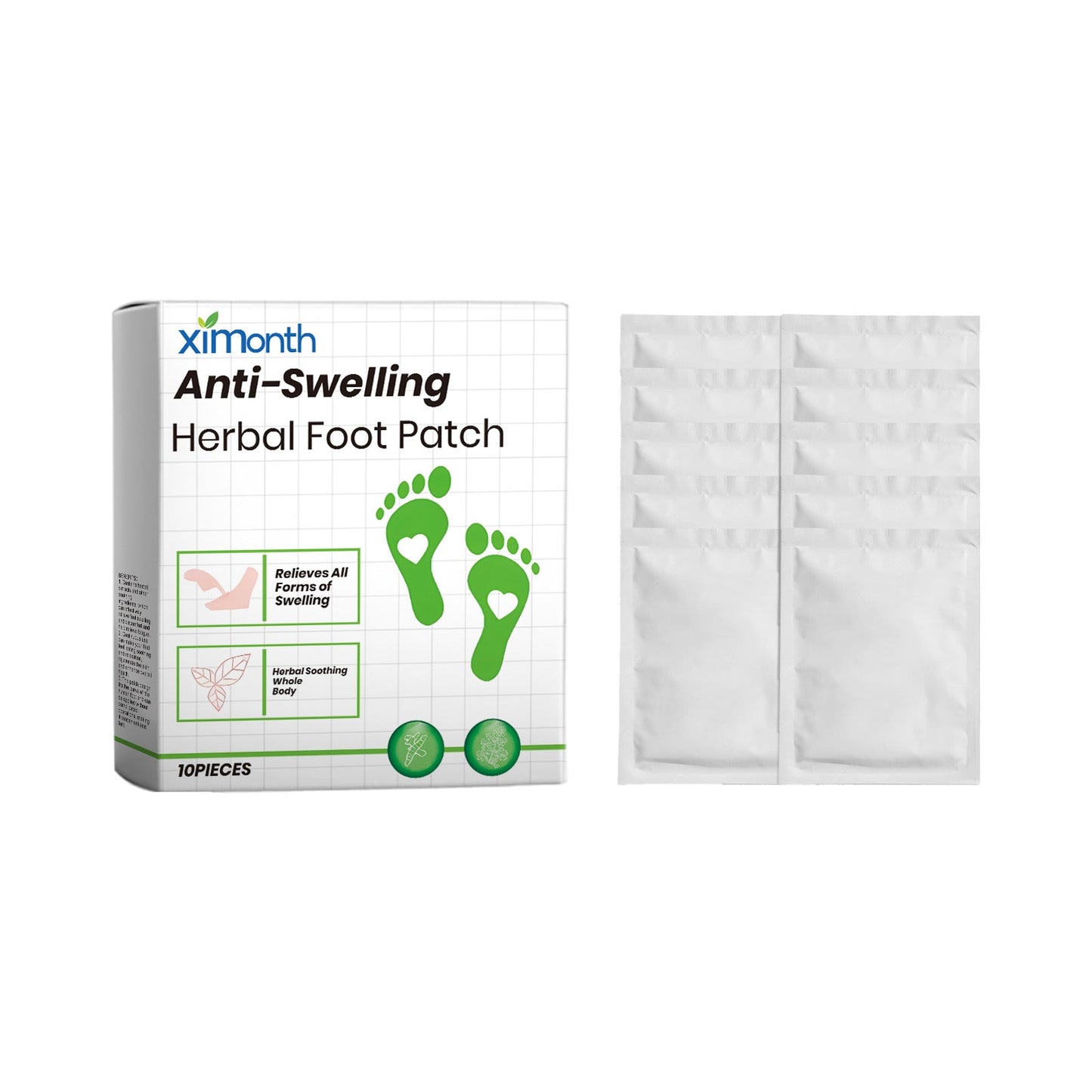 Anti-Swelling Herbal Foot Patch, Deep Cleansing Feet Relaxing Body Care Pads To Help You Sleep