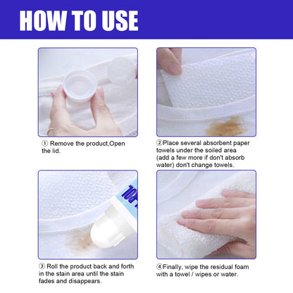 JUE FISH Stain-Rol, White Coffee Stains For Scouring Agent Degreasing Make-Up Stain