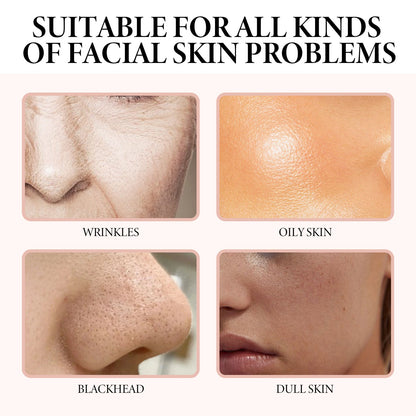 JAYSUING Strawberry Bha Pore-Smooth Face Serum, Carry Bright Color Of Skin To Improve Dark Heavy Fine Pores Hydrating Essence