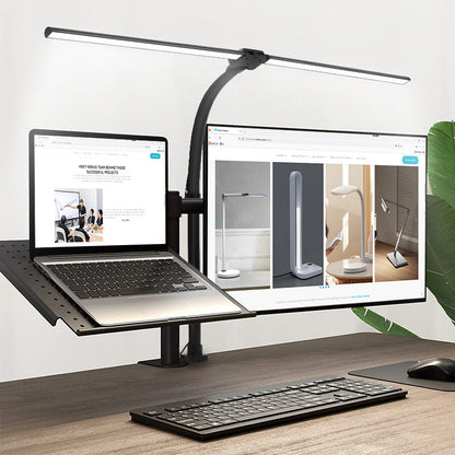 Double headed desk lamp computer screen eye protection desk lamp reading high brightness student bedroom