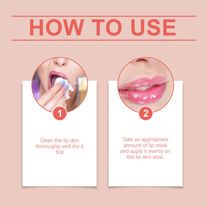 Strawberry Lip Mask, Lighten Lip Lines And Gently Moisturize Lips, Remove Dead Skin And Moisturize Lips