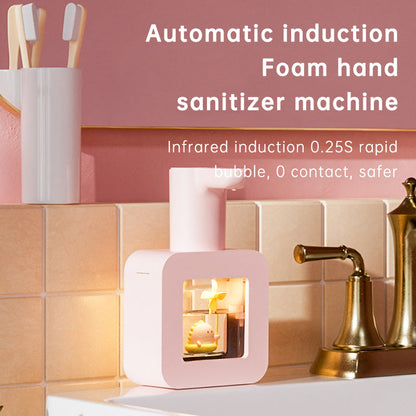 Cute Cat Rechargeable Touchless Automatic Soap Dispenser 400ml Kids foam Soap Dispenser with Night Light