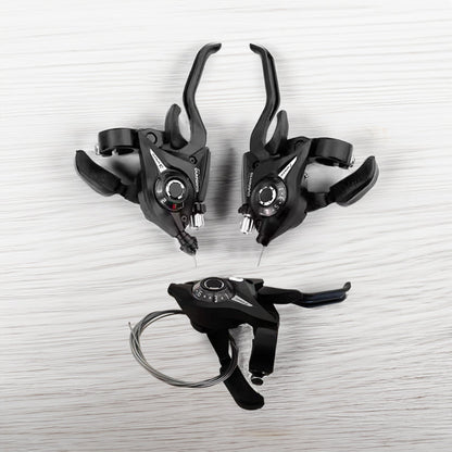 Experience the super smooth 21-speed MTB shifter & brake, enhancing your trekking.