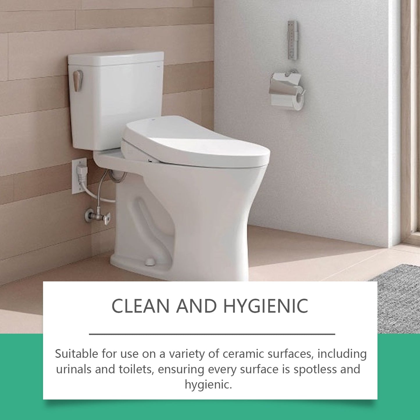 Toilet Toilet Decontamination Cleaner, Multi-Effect Dirt Dissolver Toilet Tile Cement Floor Decontamination