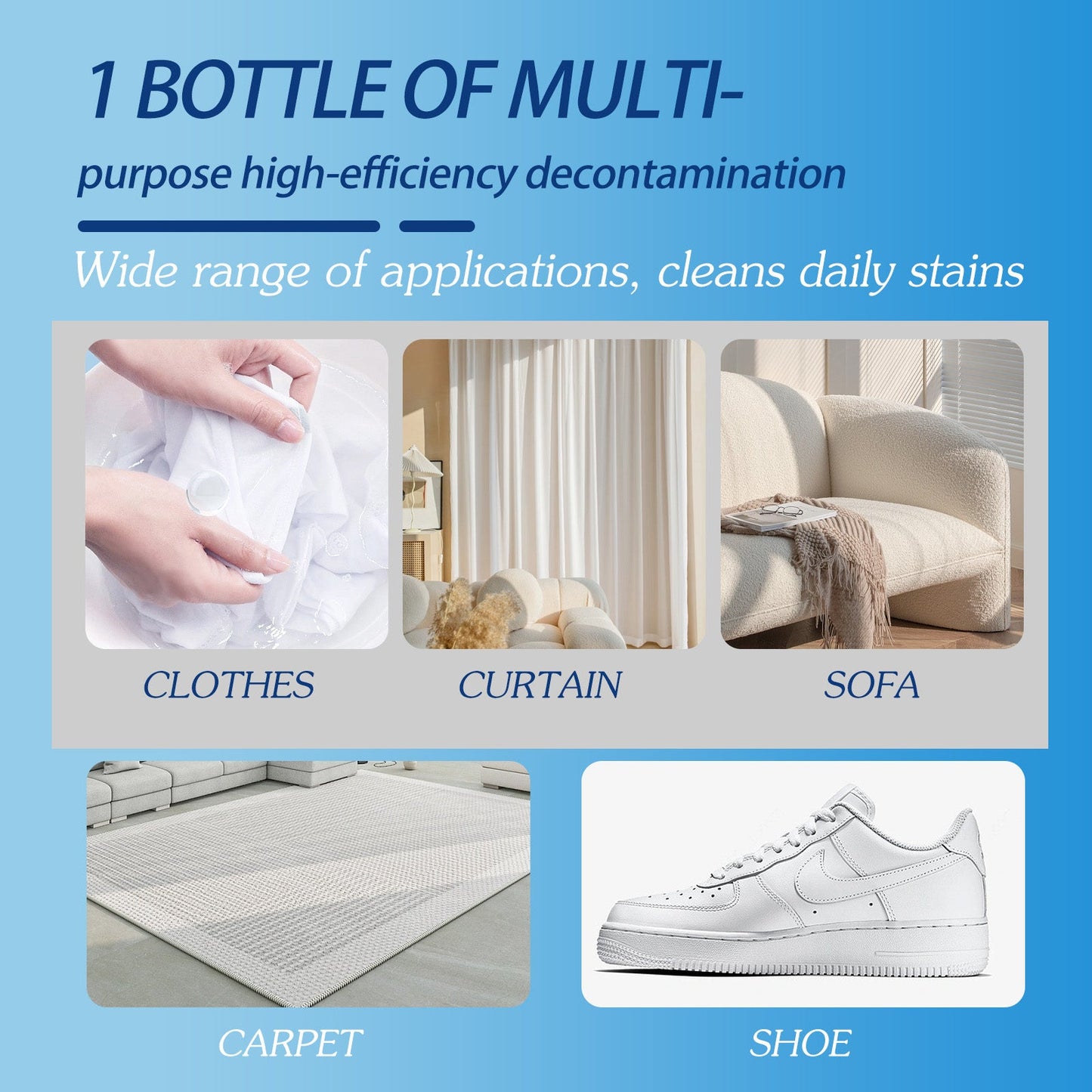 Biological Enzyme Cleaner, Removes Yellow Stains, Stains Stubborn Greasy Clothes Cleaner