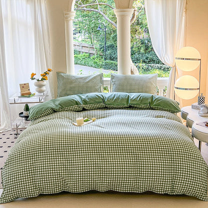 Cartoon Four-Piece Set Fresh Autumn and Winter Single Student Dormitory Bedding Sheet Three-Piece Set Single Quilt Cover