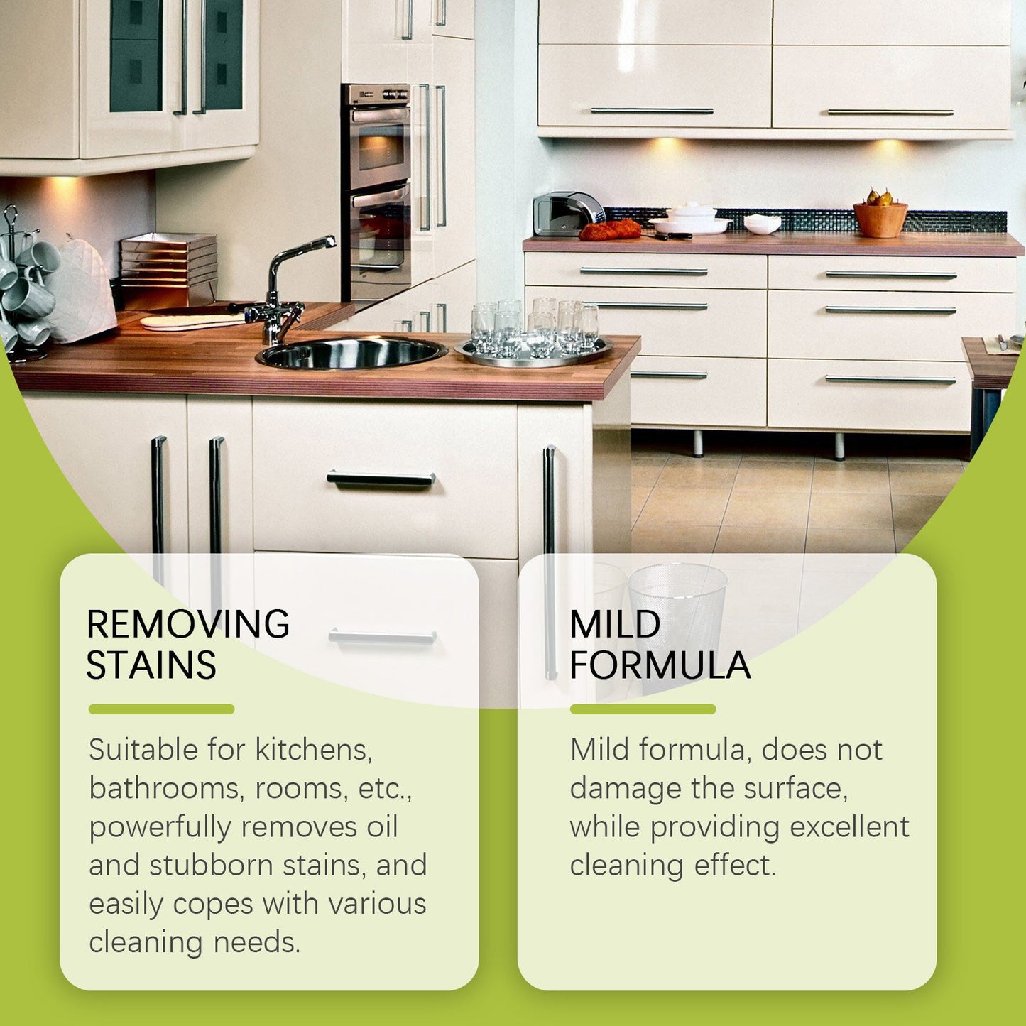 Multi-Purpose Cleaner Household Tile Countertop Stain Cleaner Kitchen Grease Cleaner Spray