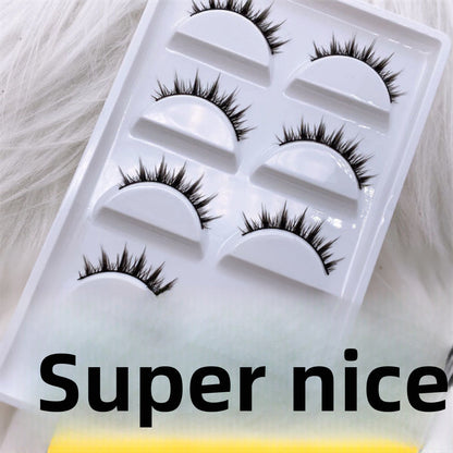 Cartoon Bushy Black Terrier Big Devil False Eyelashes Whole Piece Barbie Eyelashes Natural Little Devil