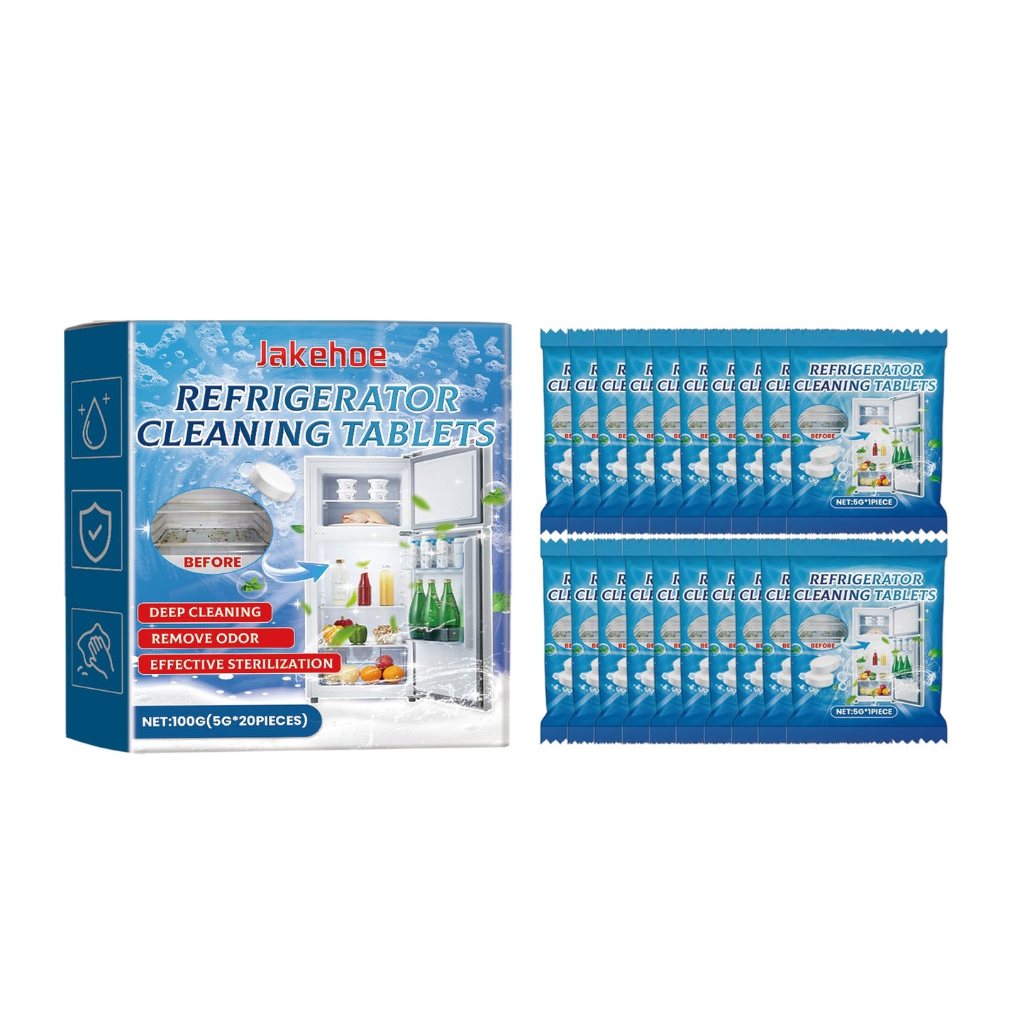 Refrigerator Cleaning Sheet Refrigerator Microwave Oven To Remove Oil And Odor Multi-Purpose Cleaning Sheet