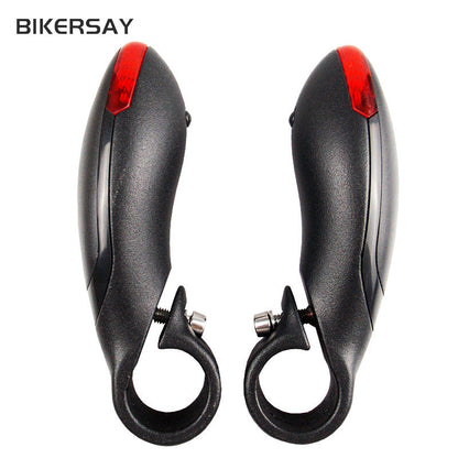 Mountain Bike Steering Handlebar Light LED With Light Auxiliary Handlebar Horn Handle Cover Safety Warning Bicycle Equipment Accessories
