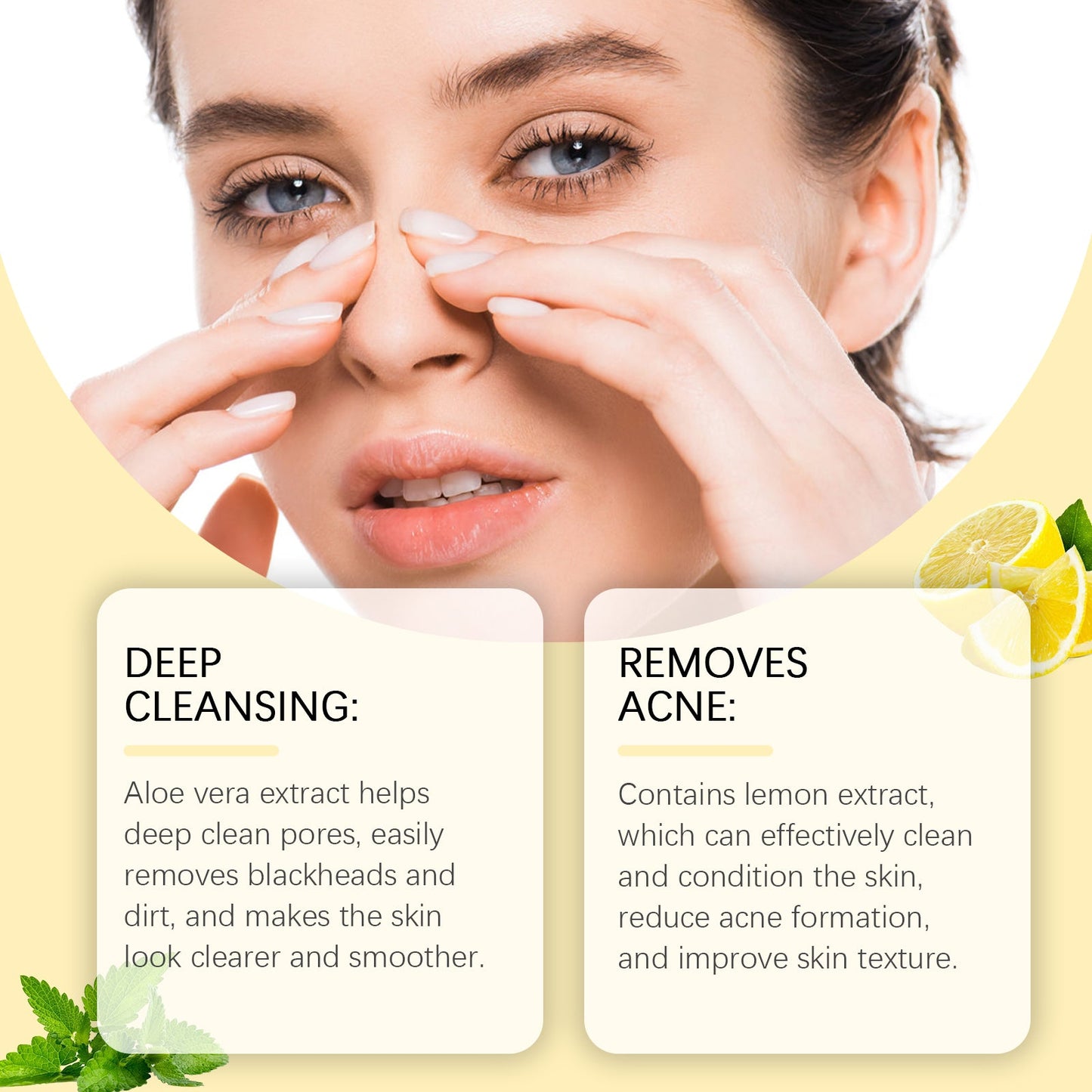 Blackhead Cleansing Nose Patch Gently Cleanses T Zone Pores, Acne Moisturizes Skin And Tears Nose Mask
