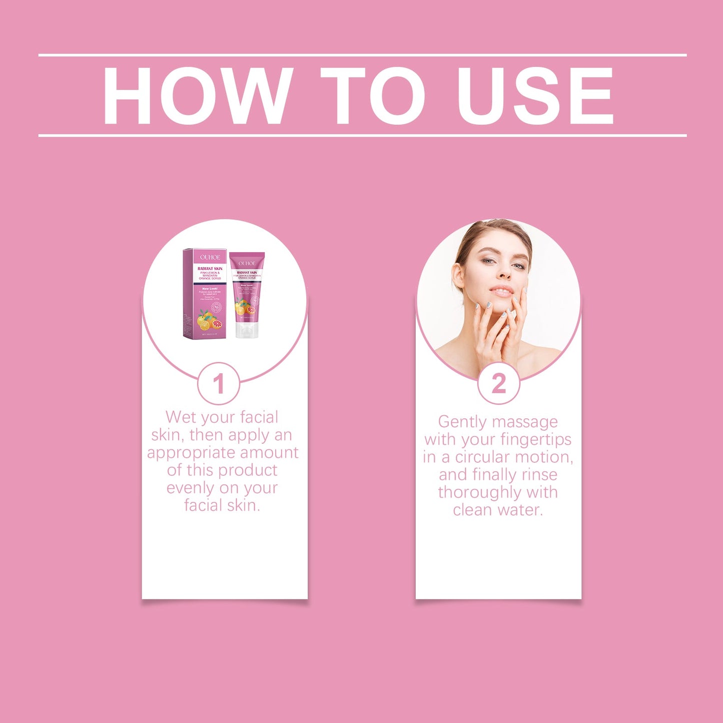 Brightening Face Scrub, Gently Cleansing Exfoliating Dead Skin Brightening Soft Cleansing Scrub