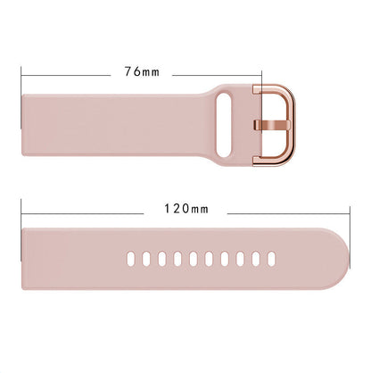 Suitable for Samsung Galaxy Watch Active2 Solid Color Silicone Strap 20/22mm Universal Strap