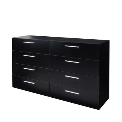 Wood 4 / 8 Drawer Dresser Bedroom Furniture Chest of Double Drawers Cabinet