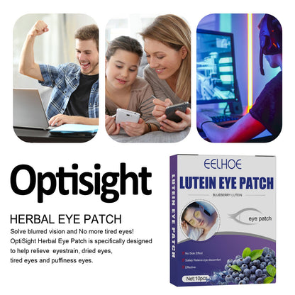Blueberry Lutein Eye Care Patch, Relieve Eye Fatigue Cold Compress Sleep Eye Care Close Eye Mask Patch