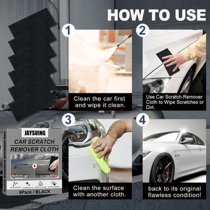 Car Scratch Remover Cloth, Nano Flash Cloth Car Scratches Water Stain Cleaning Scratches Care And Maintenance