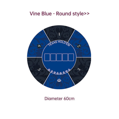 Dezhou playing card pad tablecloth table cushion square round chip rubber cushion playing card table top cushion