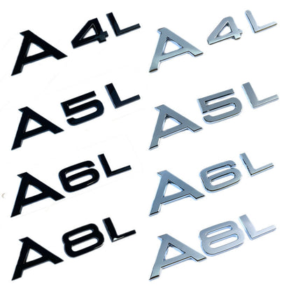 Suitable for Audi logo A3A4A5A6L A8LA4L, rear badge, and car sticker logo