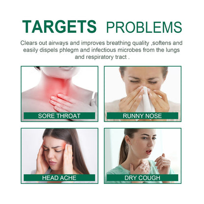 Organic Herbal Lung Cleanse Repair Patch, Relieve Nasal Discomfort Nasal Cleansing Repair Body Care