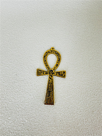 Egyptian copper life key ornament brass Anka life key life talisman hand hammered
