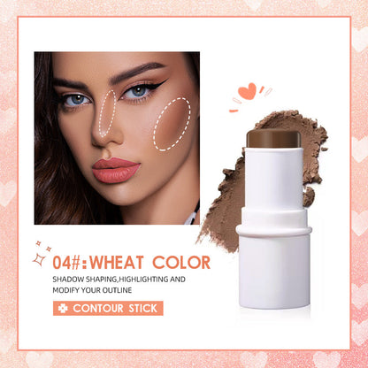 QIBEST Multifunctional Makeup Stick Highlighter Blush Contouring Balm Lip Stick Rouge Pen Lipstick