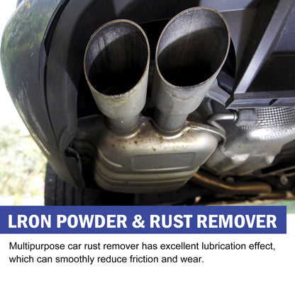 Lron Powder & Rust Remover, Multi-Functional Metal Rust Remover For Automobile And Motorcycle Exhaust Pipe Rust Renovation Maintenance