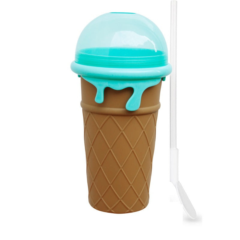 Upgrade 500ml large capacity smoothie cup shaking smoothie cup pinching cup cooling