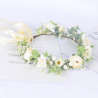 Bohemian Wreath Simulation Starry Sky Handmade Wrapped Headwear Mini Wedding Photography Girl Hair Accessories
