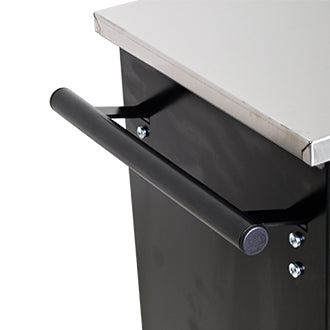 5 DRAWERS MULTIFUNCTIONAL TOOL CART WITH WHEELS-BLACK+BLUE