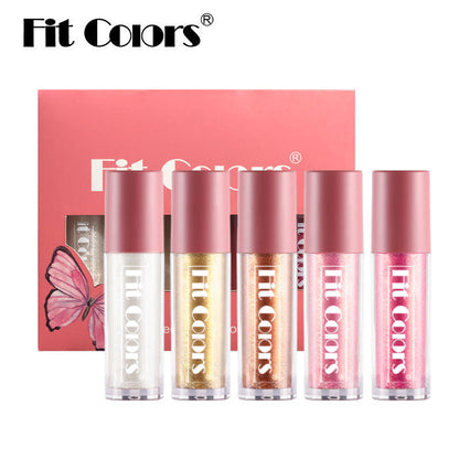 Fit Colors Pearlescent Lip Gloss Matte Non-Stick Cup Mermaid Sparkling Lip Gloss