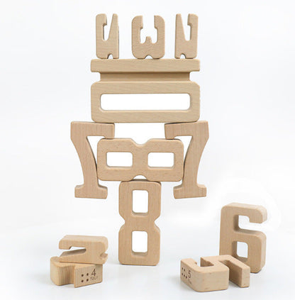 Montessori Early Education Digital Building Blocks Children's Cognitive Digital Building Educational Kindergarten Toys