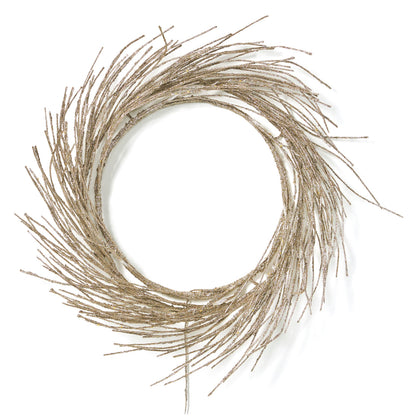 24" PAPER WREATH WITH LED LIGHTS