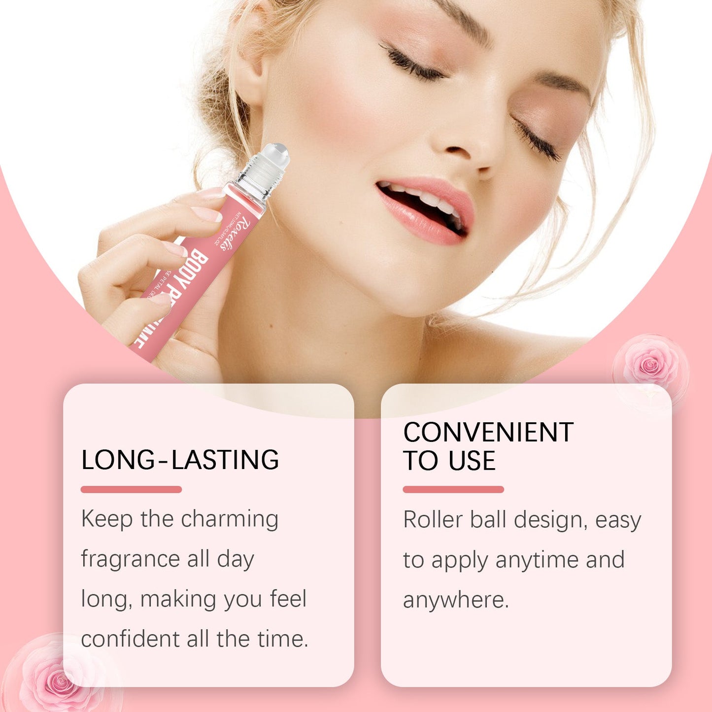 Rose Body Ball Perfume Fresh Natural Fragrance Bloom Charm Fragrance Light Touch Ball Perfume
