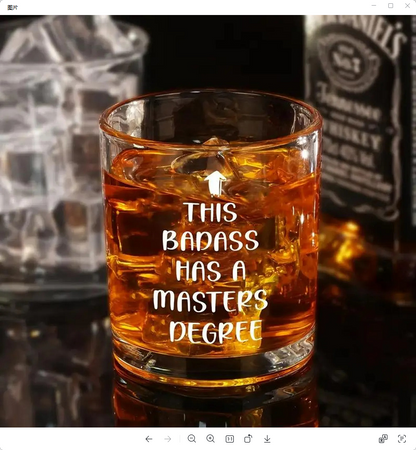 Whiskey glass foreign liquor glass strong liquor glass Father's Day gift glass