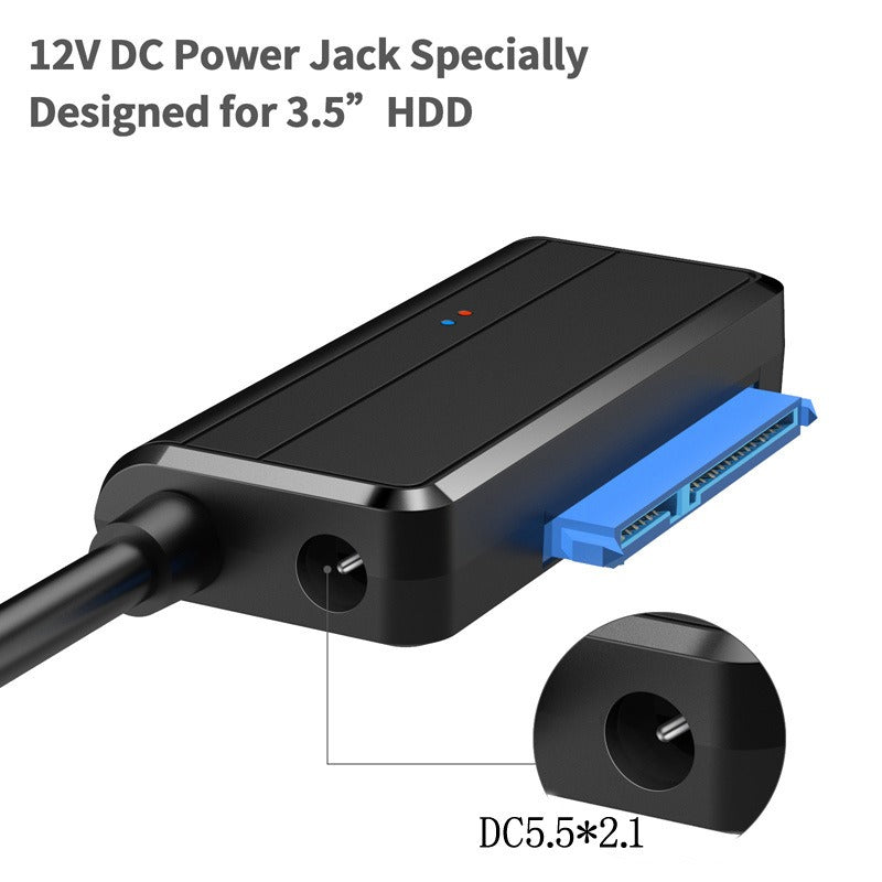 USB 3.0 Easy Drive Cable SATA to USB 3.0 Cable 2.5-inch/3.5-inch Hard Disk Adapter Cable