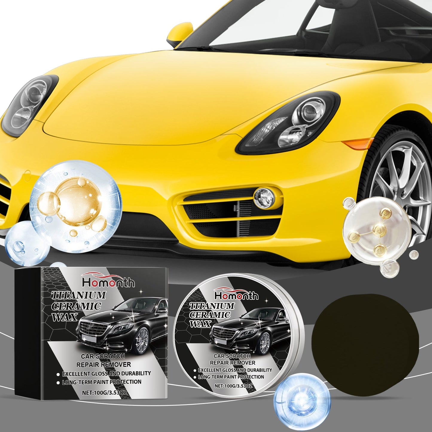 Car Care Polishing Cream Paint Scratch Repair Polishing Decontamination Reconditioning Care Cream